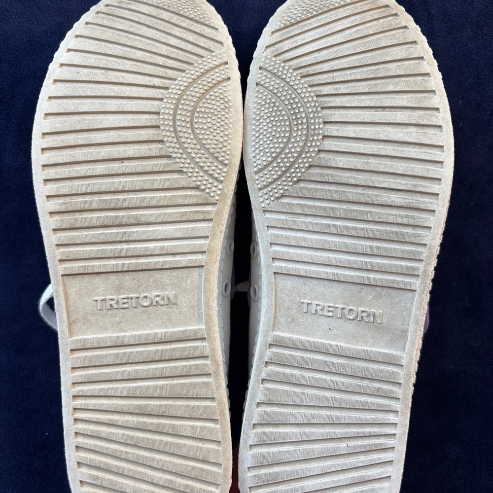 Tretorn White and Purple Sneakers - Picture 7 of 9